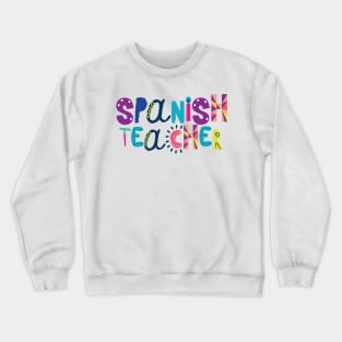 Cute Spanish Teacher Gift Idea Back to School Crewneck Sweatshirt